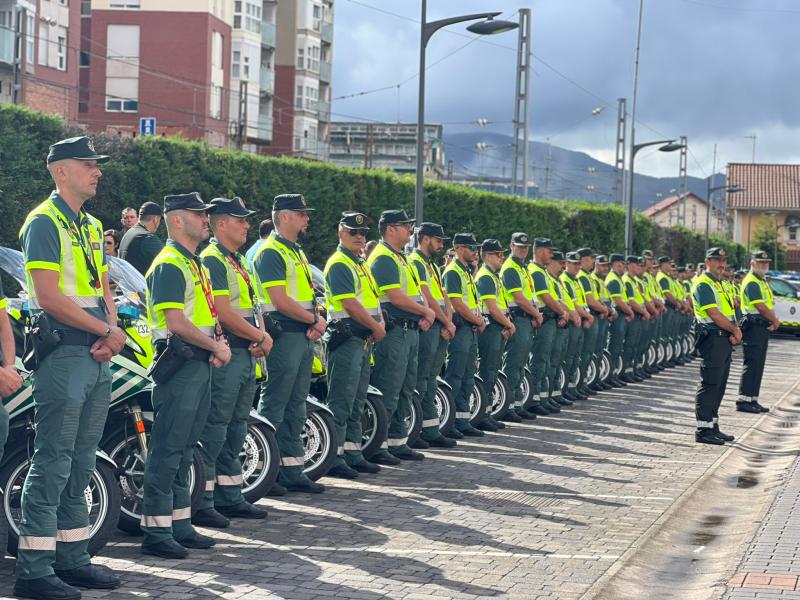 Dispositivo especial de la Guardia Civil con motivo de la etapa de La Vuelta en Cantabria