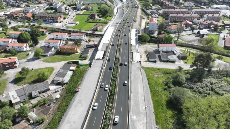 Afectaciones al tráfico en la autovía A-67 por las obras del ramal de continuidad Sierrapando-Barreda