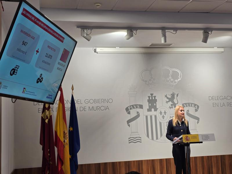 El Gobierno de España está ejecutando 11.700 proyectos por valor de 950 millones en la Región de Murcia